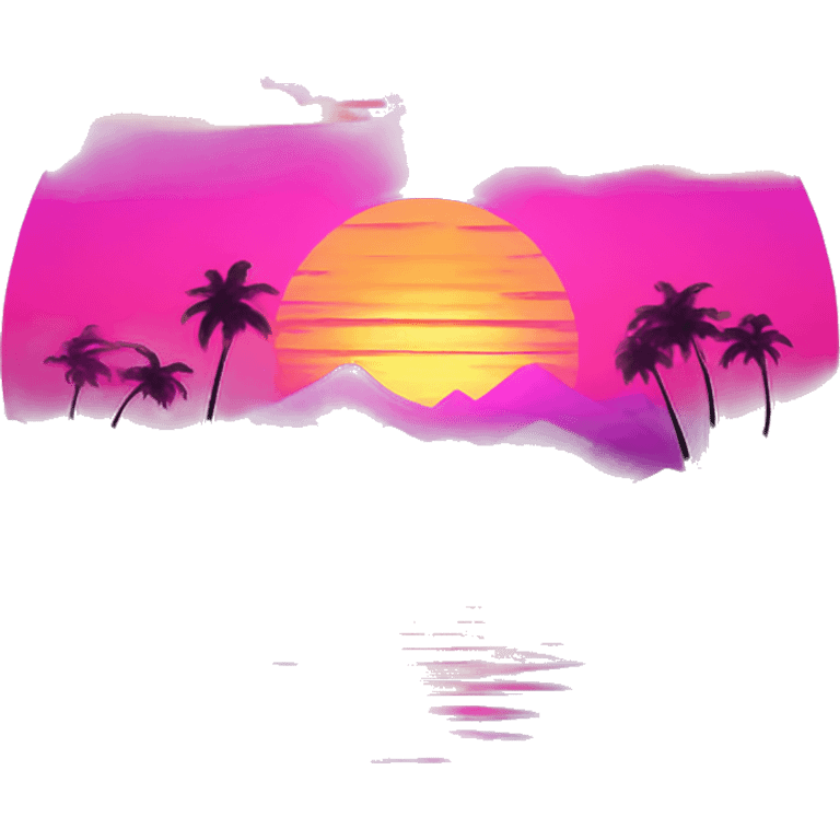 Synthwave sunset  emoji