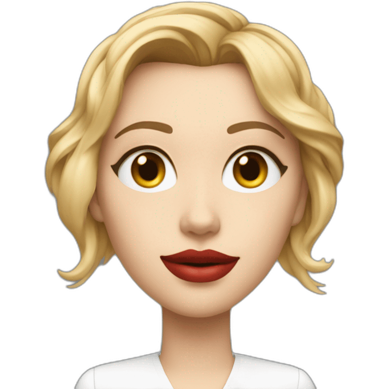 Scarlett Johansson as AI chatbot emoji