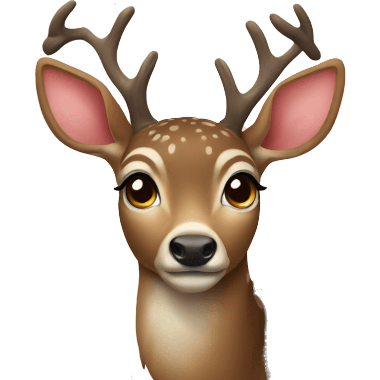 deer with heart shaped eyes emoji