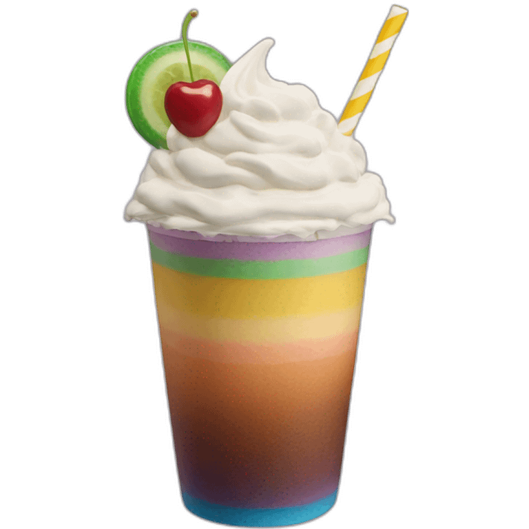 Rainbow frappe  emoji