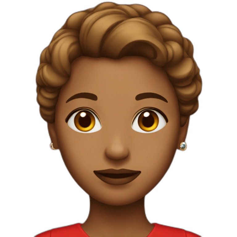 woman with red dress emoji