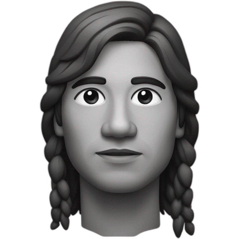 Indio solari in black and white emoji