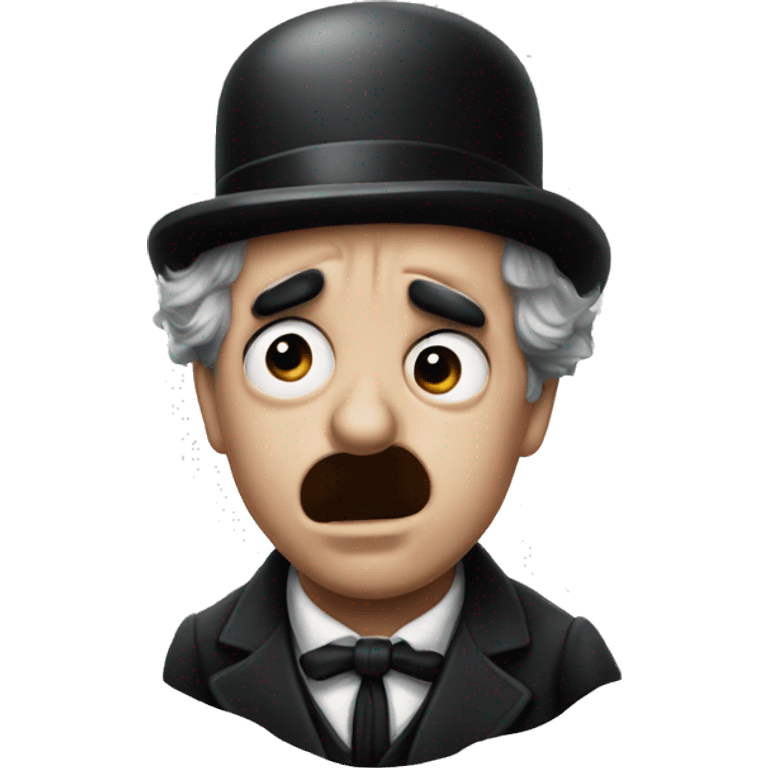 charlie chaplin crying emoji