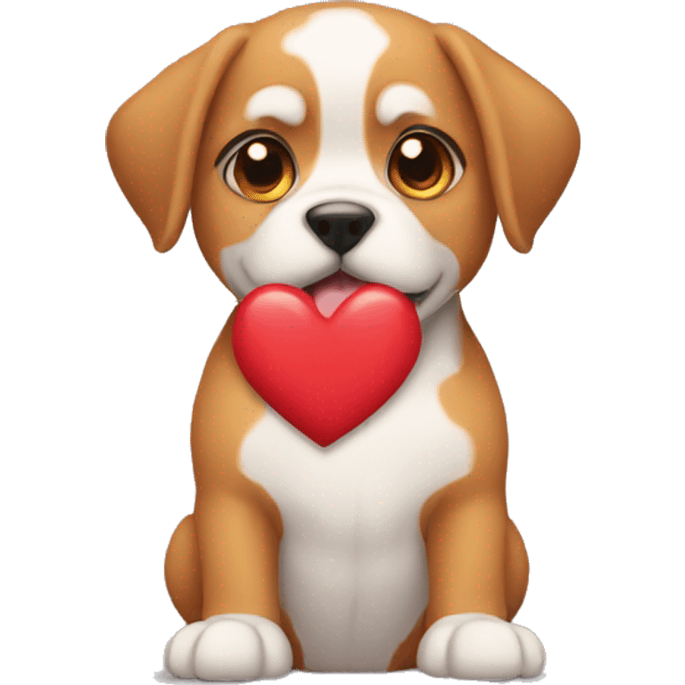 chien coeur emoji