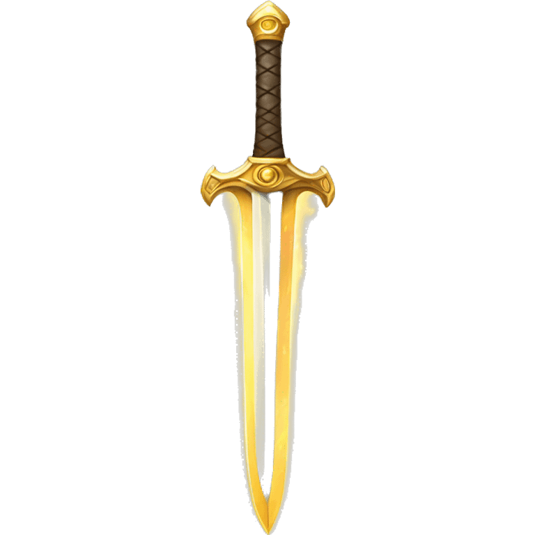 golden enchanted glowing sword emoji