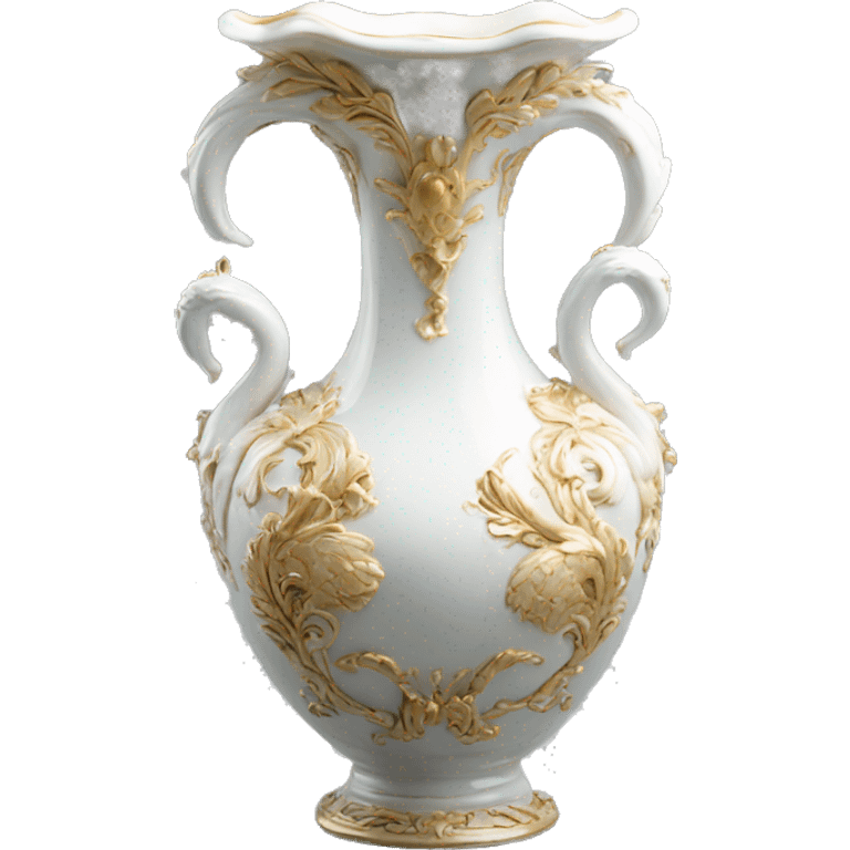 swan roccoco vase emoji