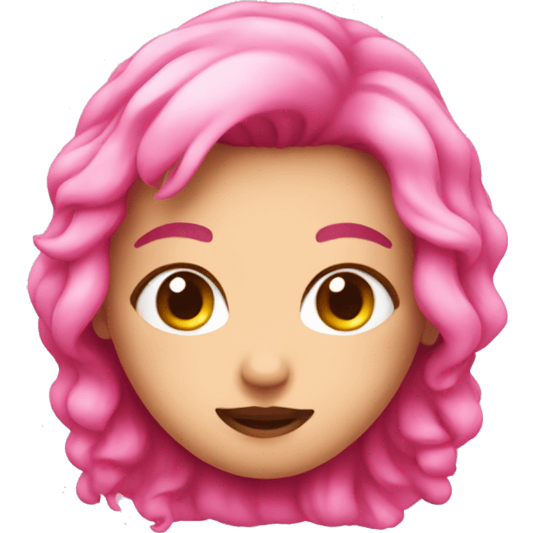 Cute pink emoji