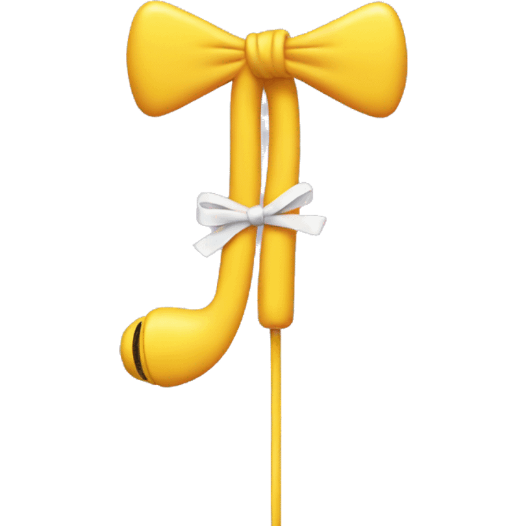 Earphone with bows emoji