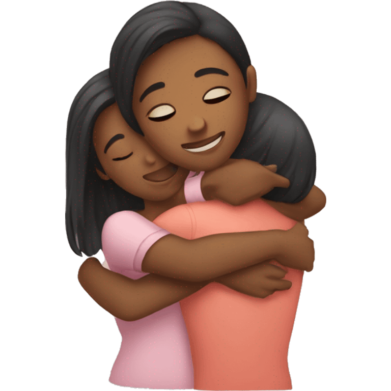 Girls hugging emoji