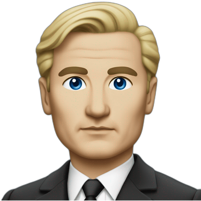 Mustafa kemal ataturk blue eyes blonde hair emoji