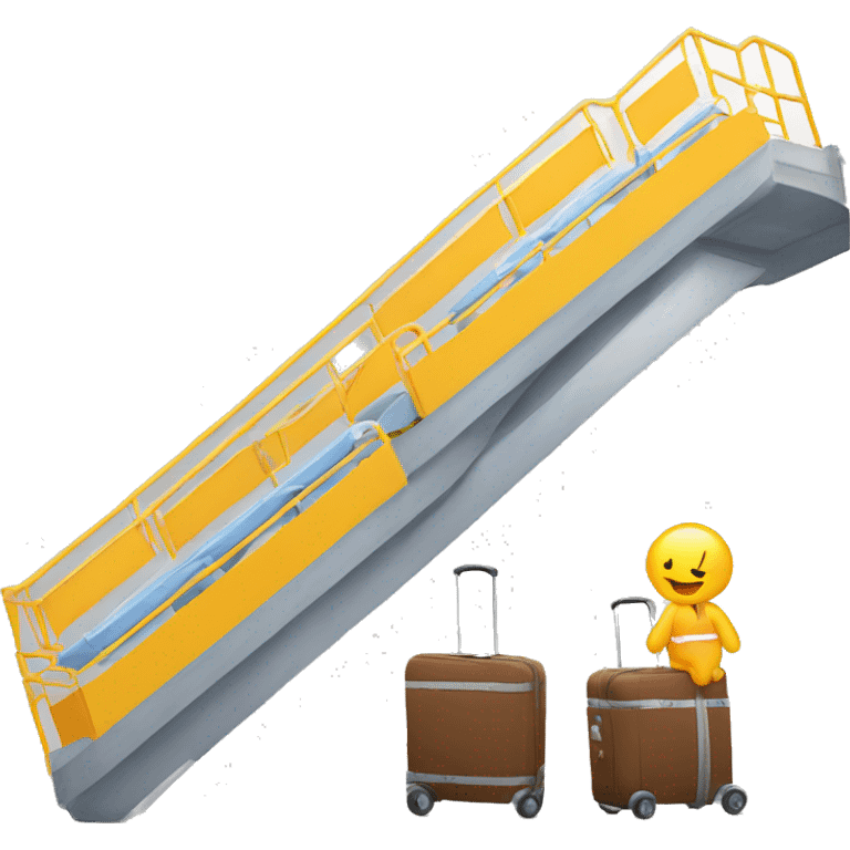 stair car for boarding airplane emoji