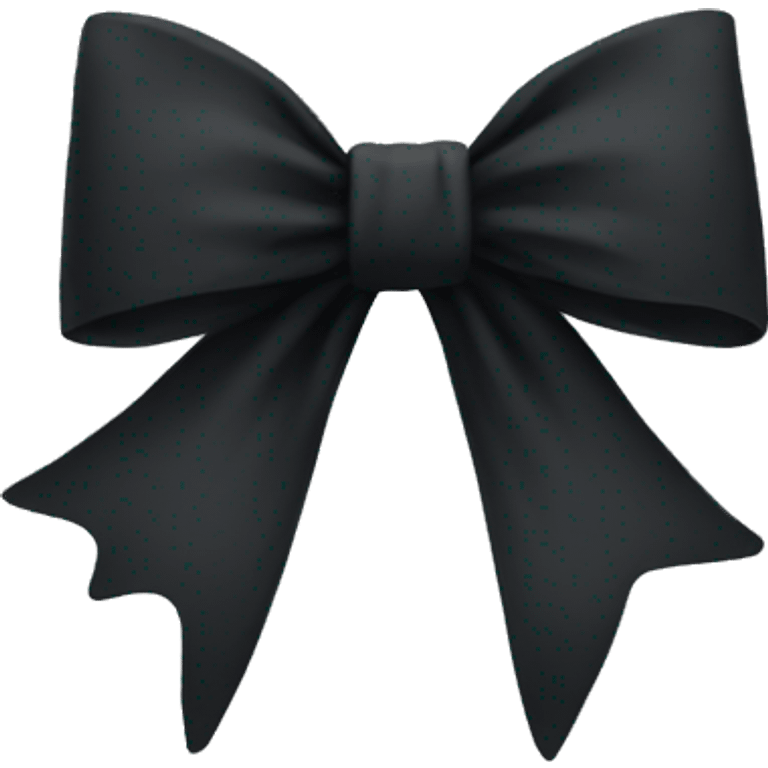 Black bow emoji