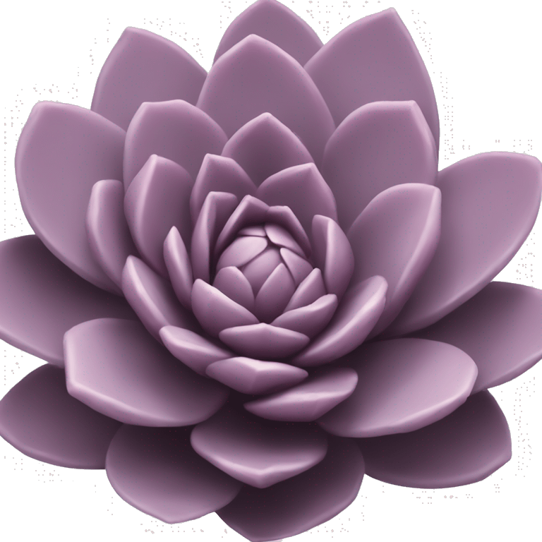 Mauve succulent emoji