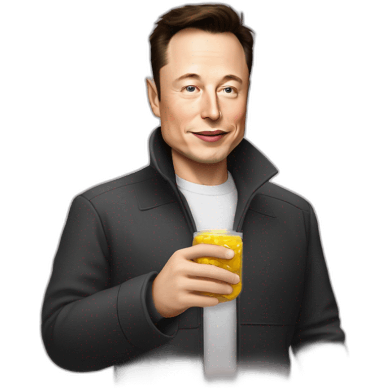 elon musk doing drugs, for educational purposes only, inclusiveness and positive, LGTBQ+ emoji