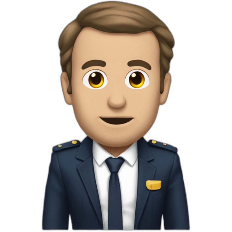 Emanuel macron en train de fumer emoji