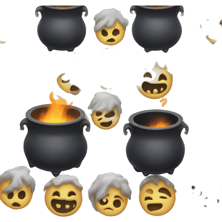 spooky cauldron emoji