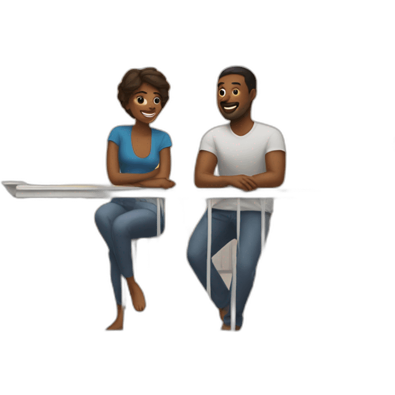 Couple on a balcony emoji