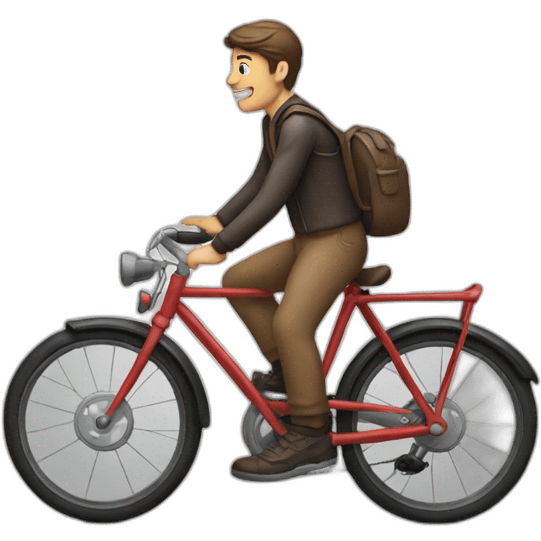 Bike with man emoji