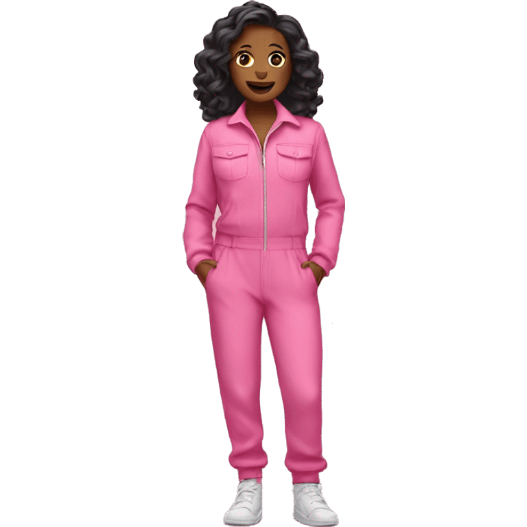 pink jump suit  emoji