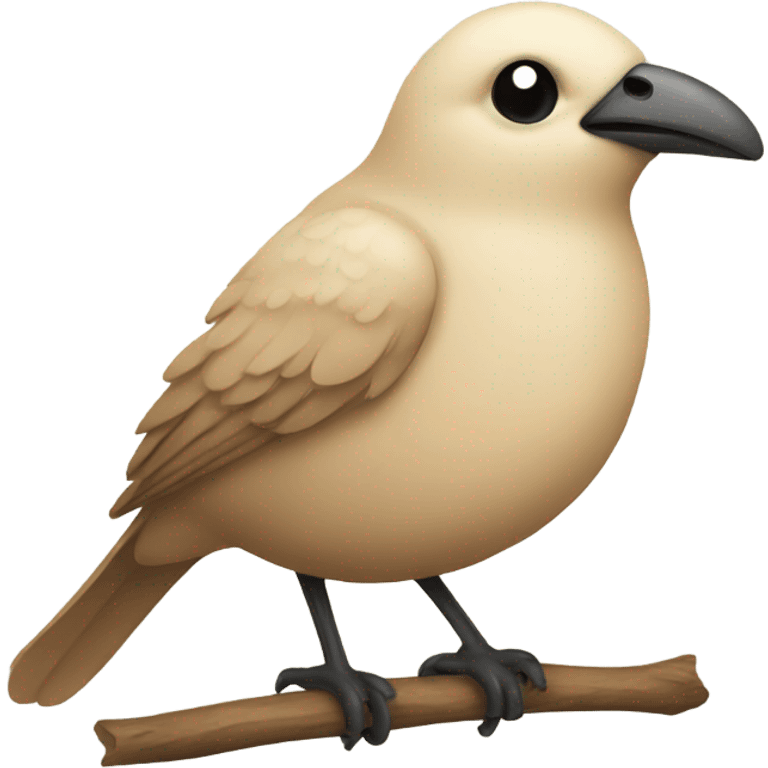 beige bird emoji