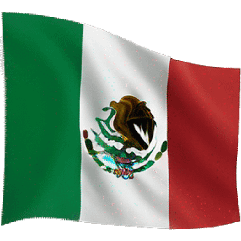 Mexican flag on the wall emoji