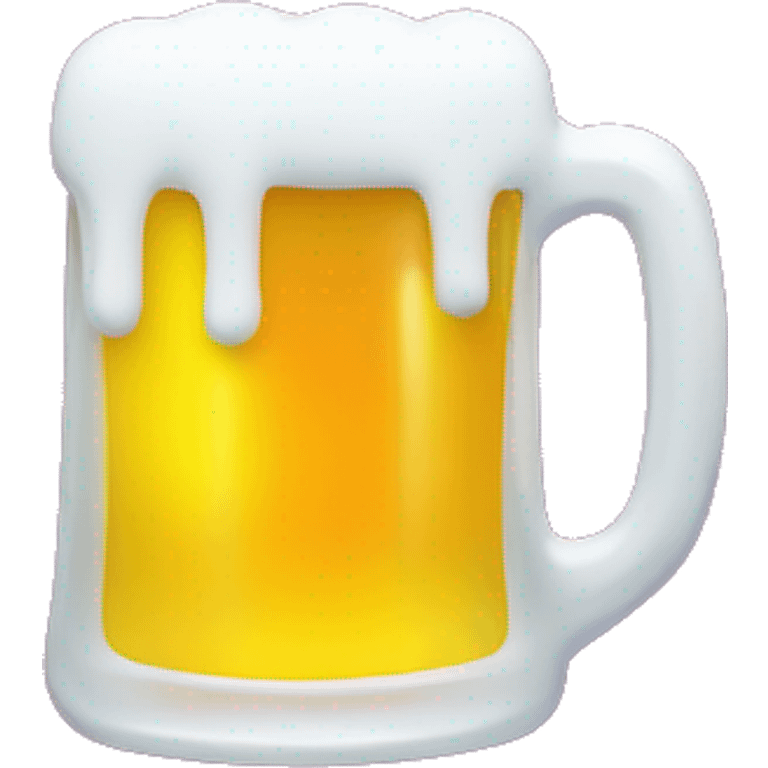 Create a flag emoji featuring a glass of beer, but in bright, neon colors emoji