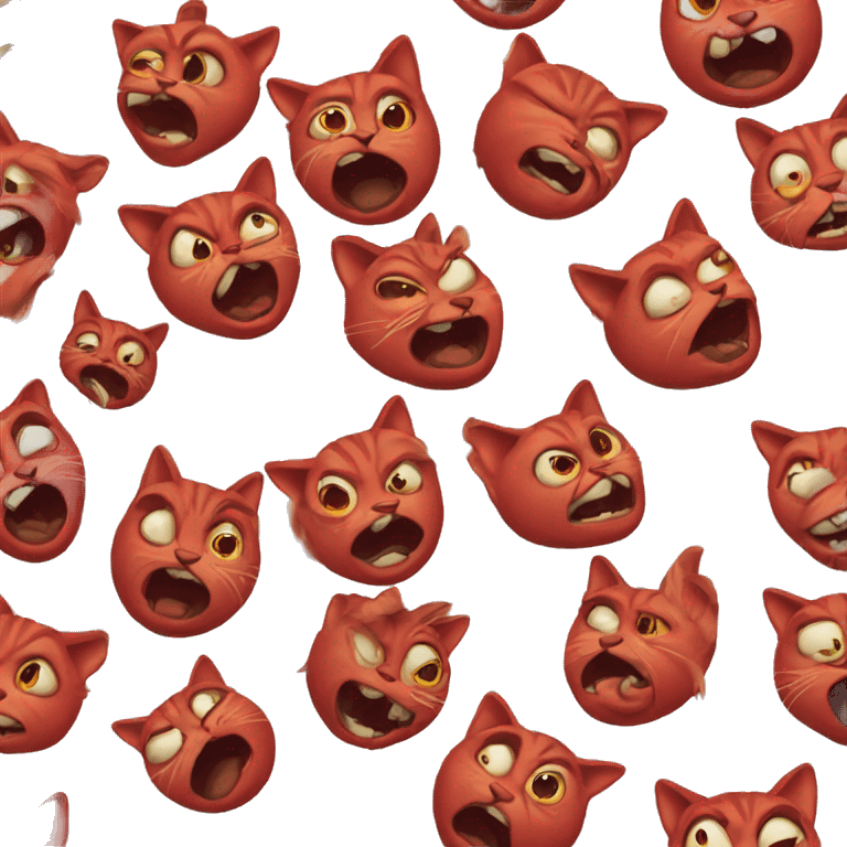 very mad cat red emoji