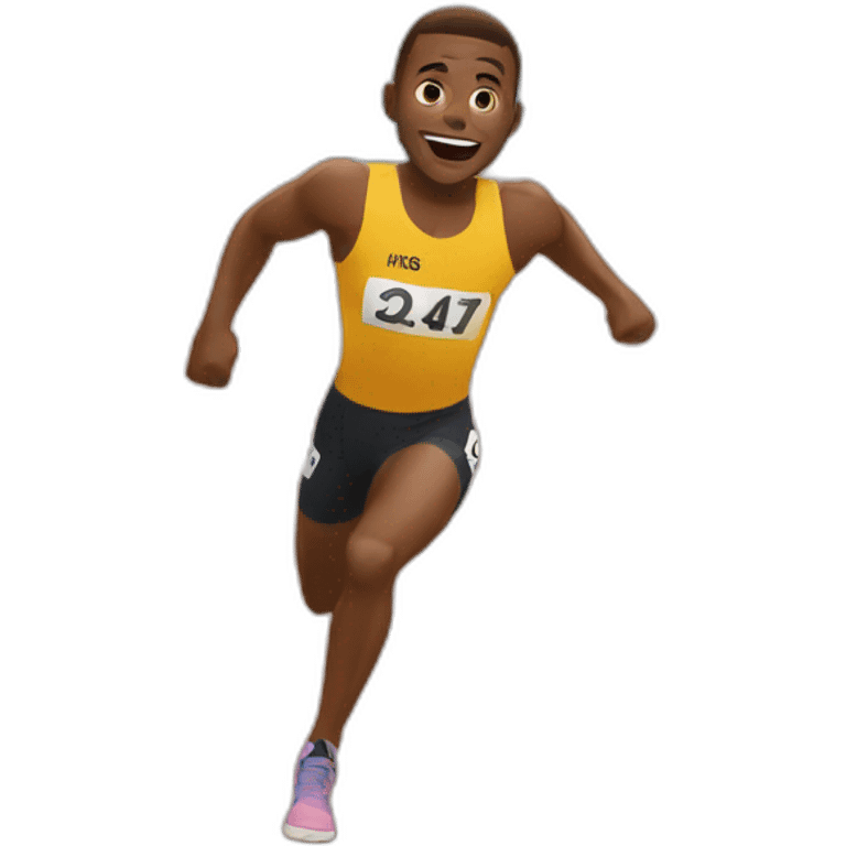 crouch start in sprint run emoji