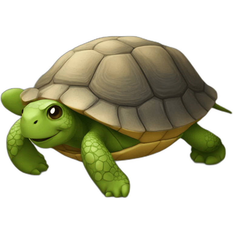 Chat avec une tortue emoji