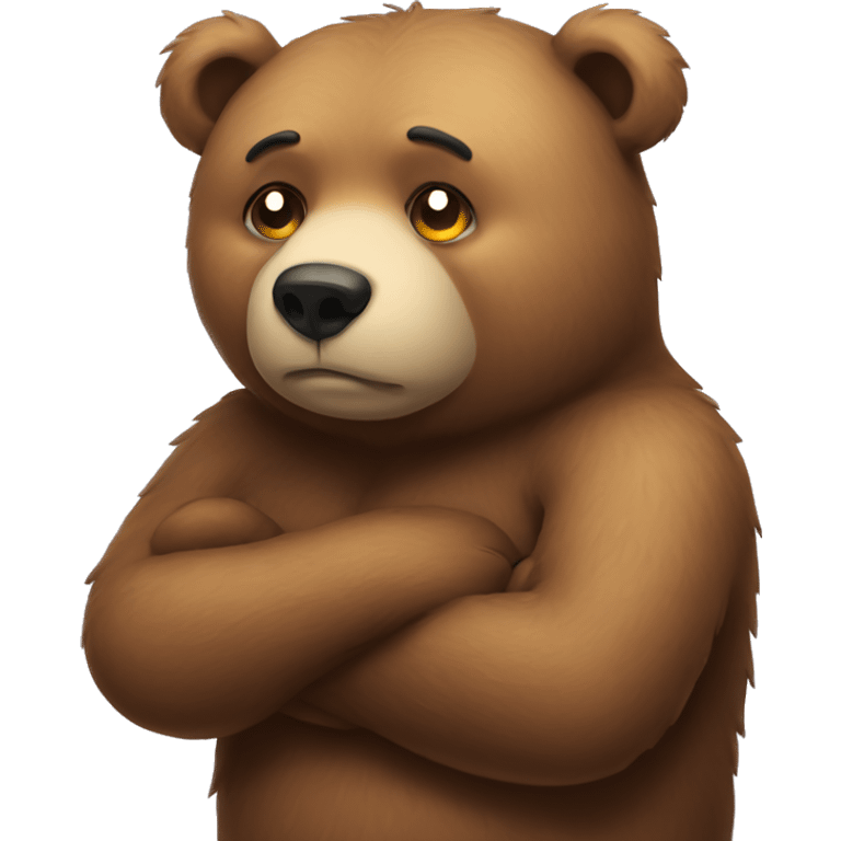 Heartbroken bear emoji