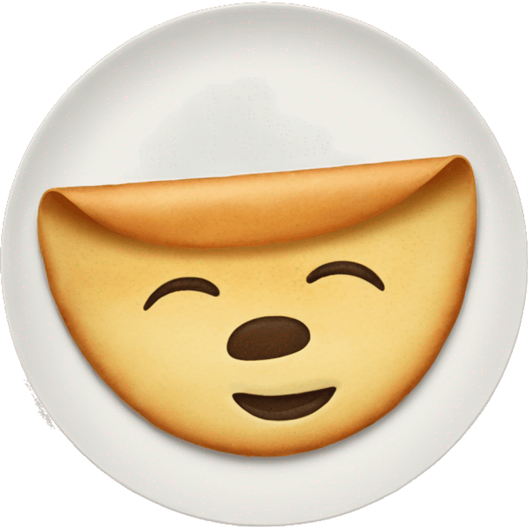 Dosa in a plate emoji