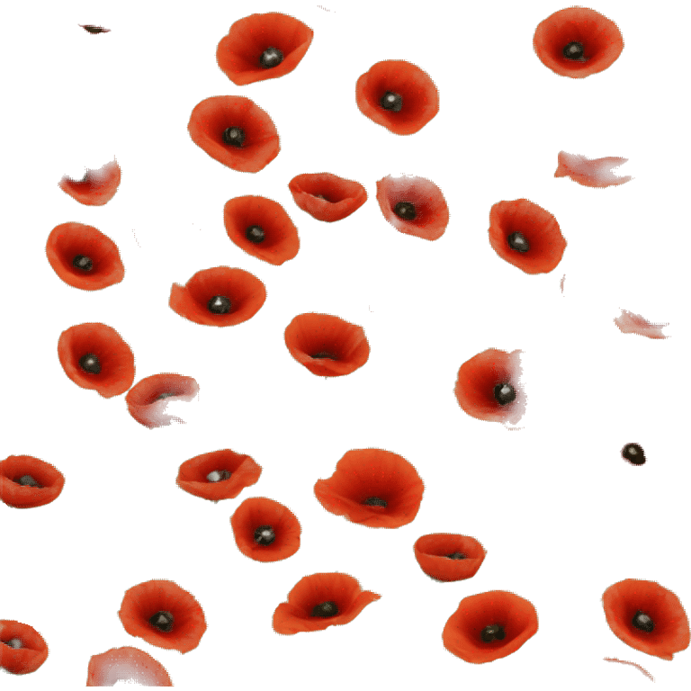 Poppies in a field emoji