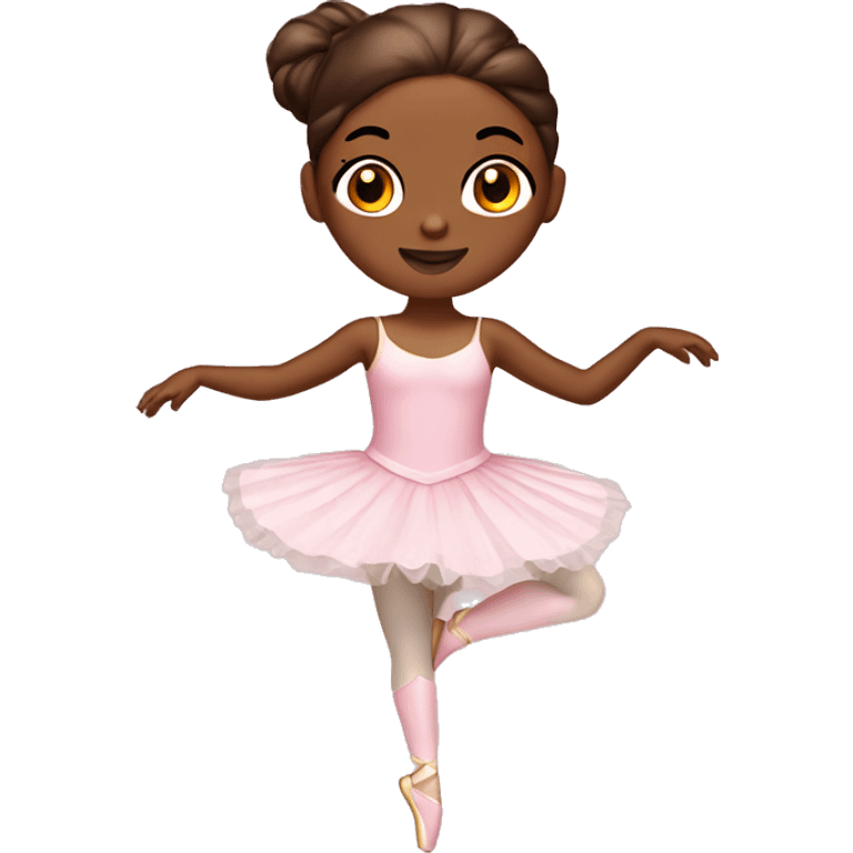  brown skin ballerina music box emoji