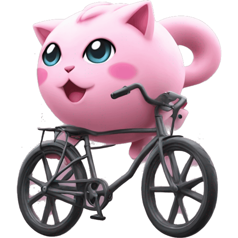 Jigglypuff on a bike emoji