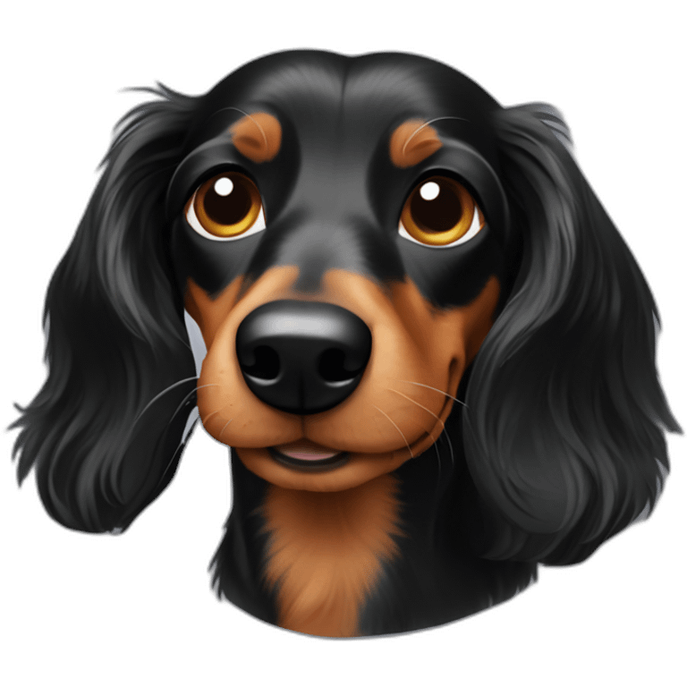 rough hair dachshund emoji