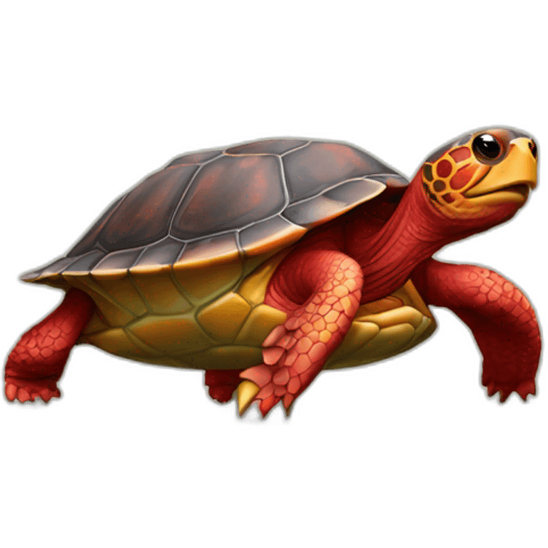 tortue rouge emoji