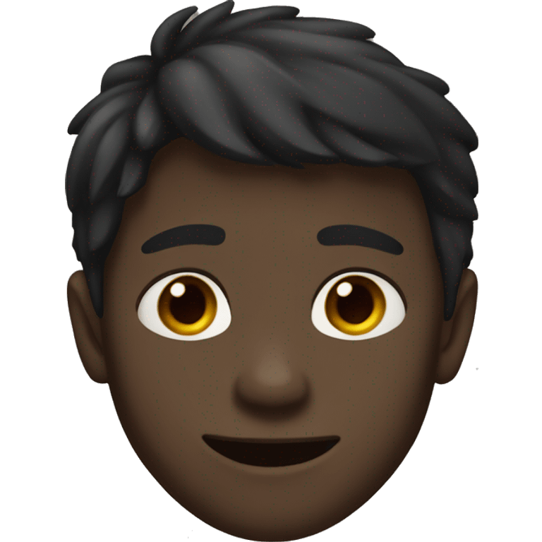 Boy with brown hair toothless emoji