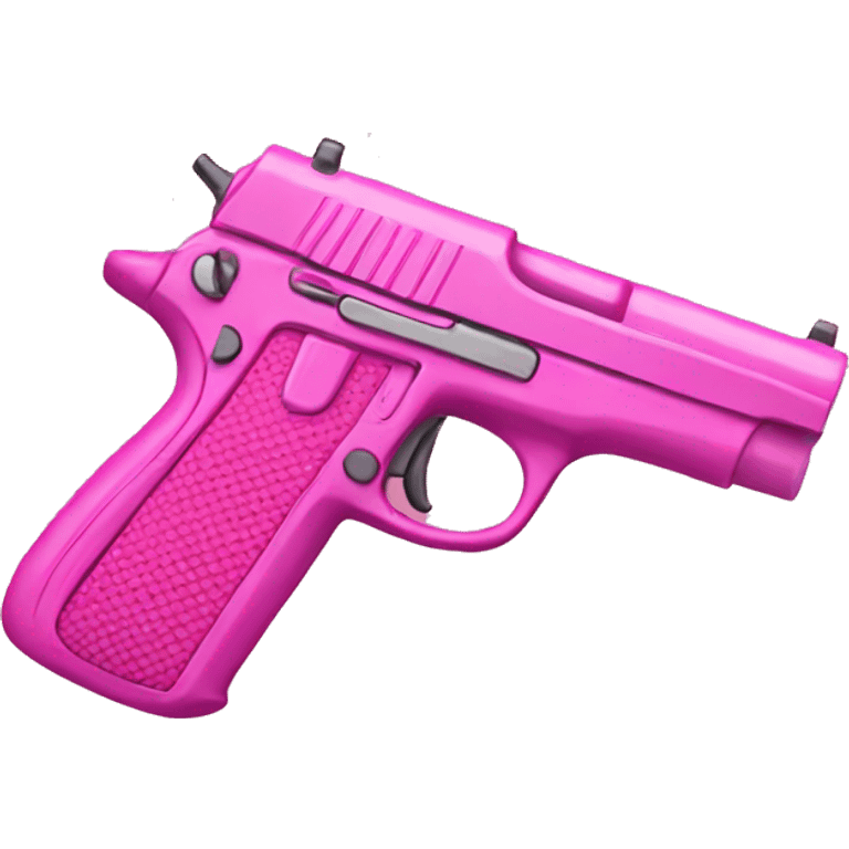 Pink gun emoji