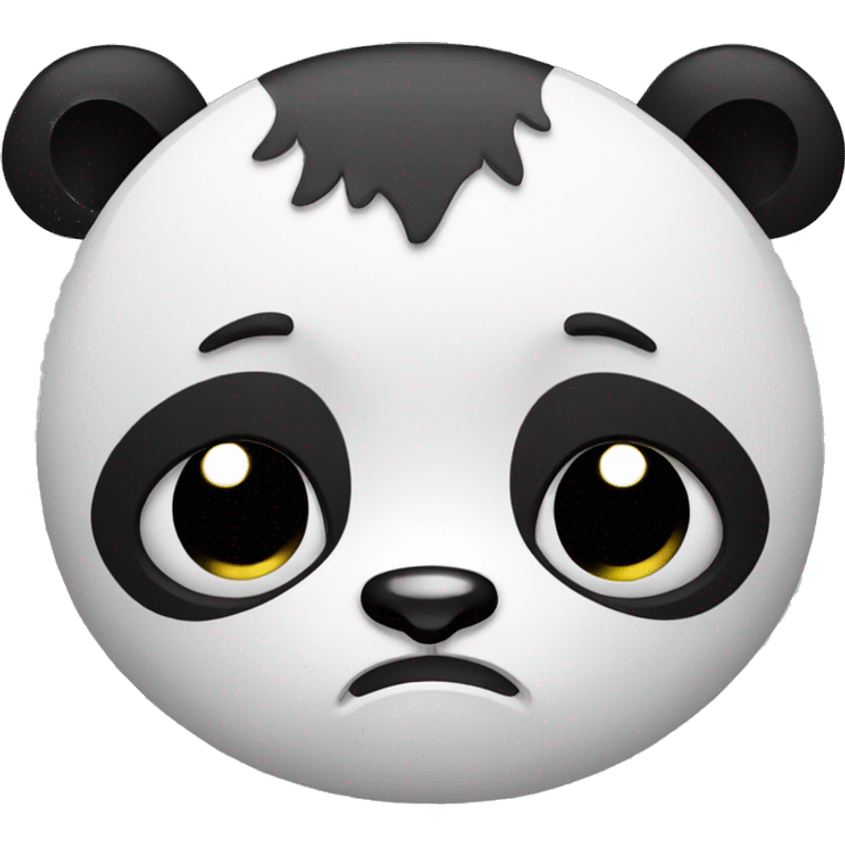 A sad panda emoji