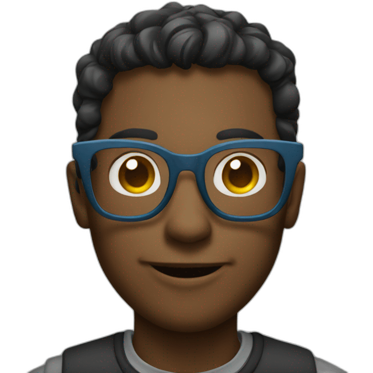 Emoji with glasses emoji