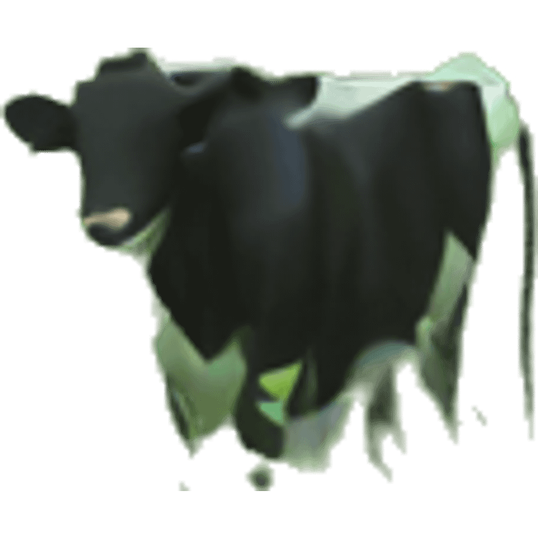 green sun sky under field in cow emoji