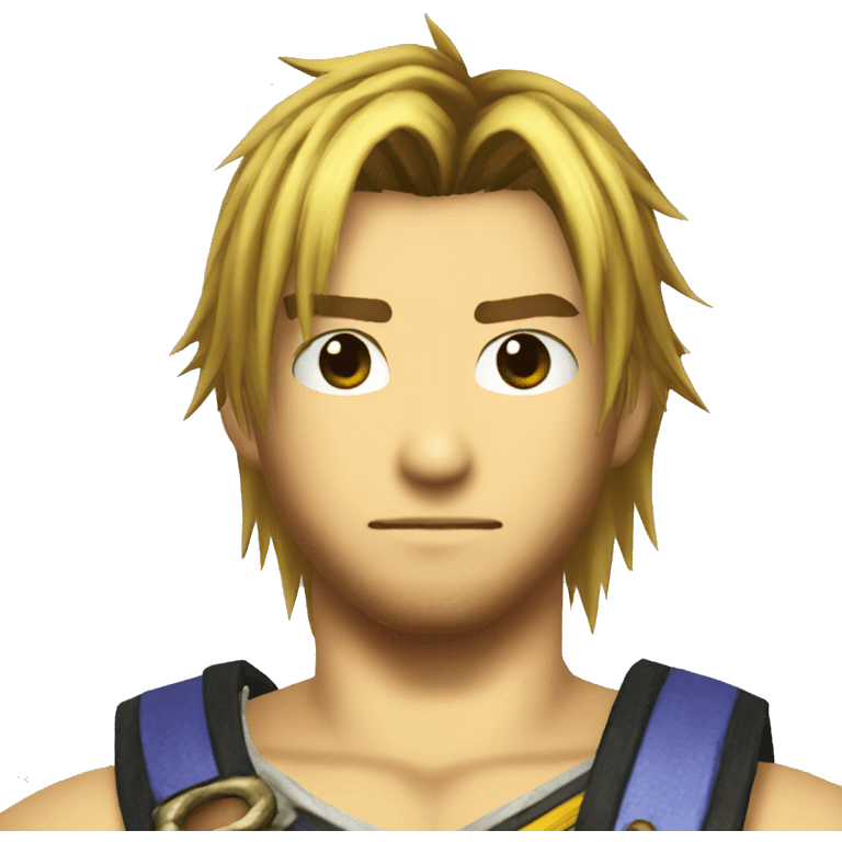 Final Fantasy tidus emoji