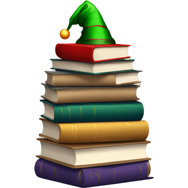 Stack of Books Christmas  emoji