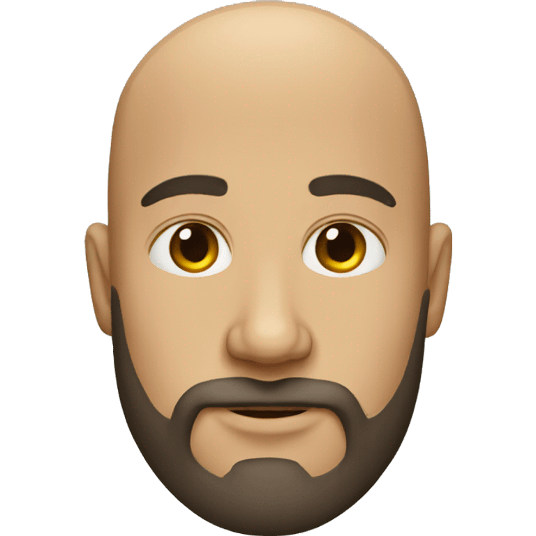 bald man lower beard emoji