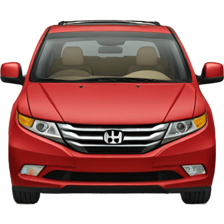 Red Honda odyssey with beige interior  emoji