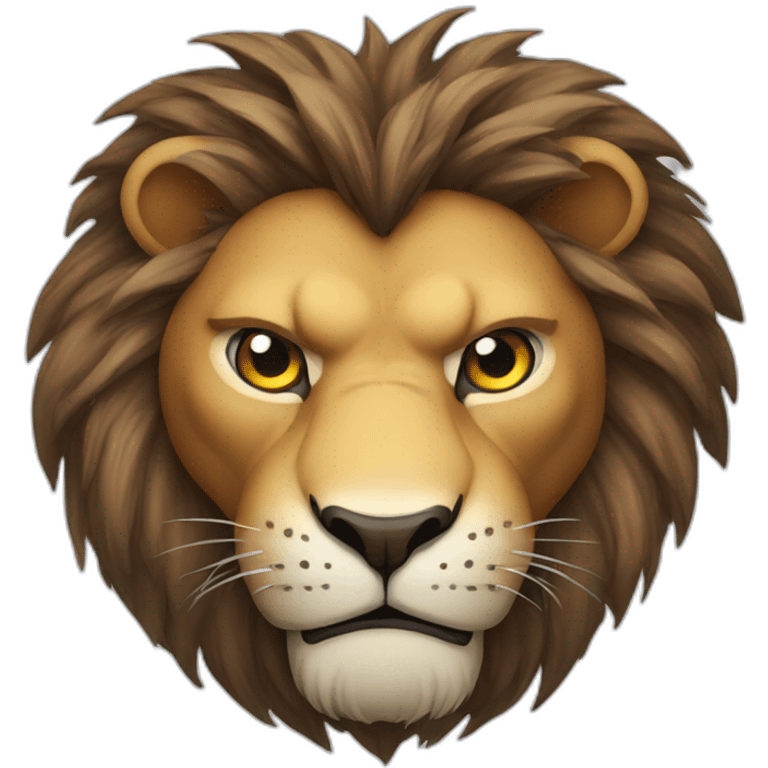 lion head angry emoji