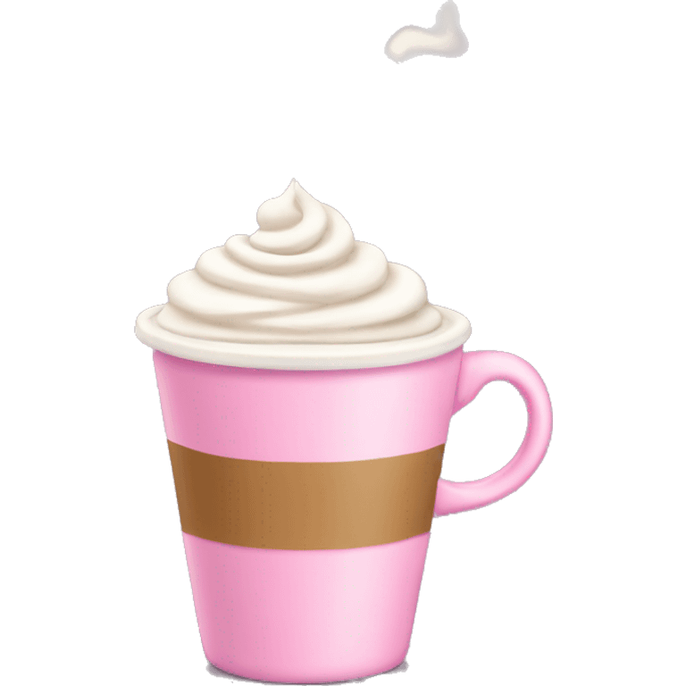 Latte pink cup emoji