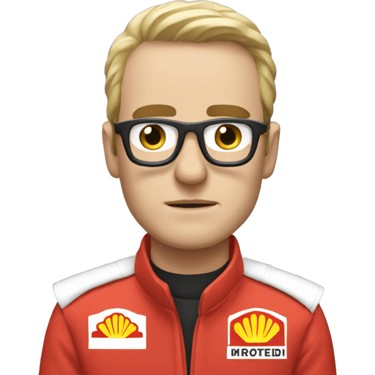 lack man driving F1 car emoji