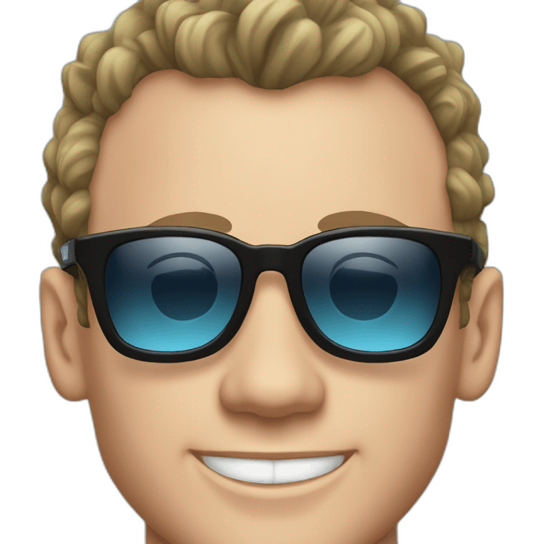 Jonathan Toews as a beach bum emoji