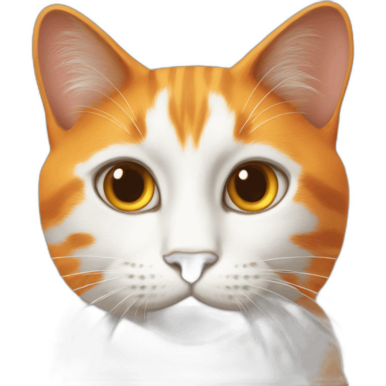 El gato orange and white emoji